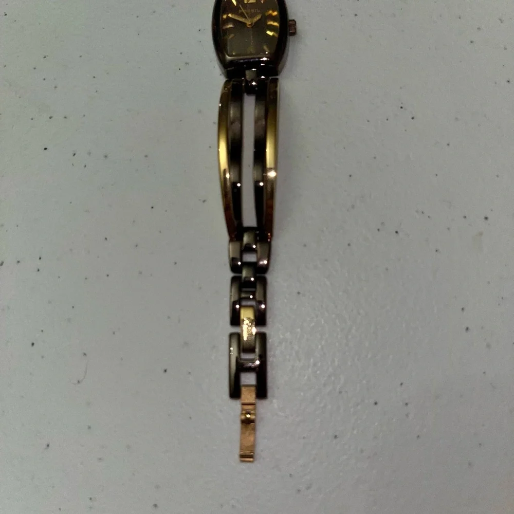 Fossil Brown & Gold Analog Ladies Watch